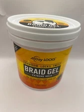 AllDay Locks Braid Gel Extreme Hold, 64oz Bucket for Braids, Locs, and Twists