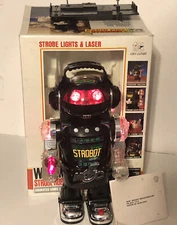 Strobot Robot New Bright Strobe Lights Laser Walking Robot box partially works
