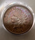 1905 Indian Head CENT Penny W/ AU Details
