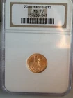 American Gold Eagle G$5 2000 NGC MS 70 Uncirculated 1/10 oz