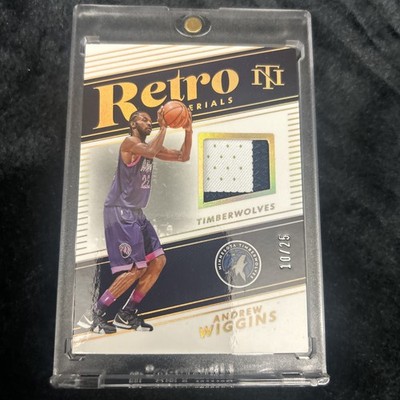 Andrew Wiggins 2024 National Treasures Retro  Materials /25 Game Used 3-color SP