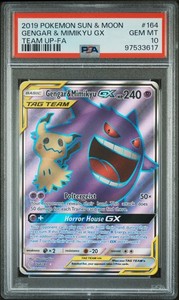 Gengar & Mimikyu GX Full Art Holo 164/181 Team Up