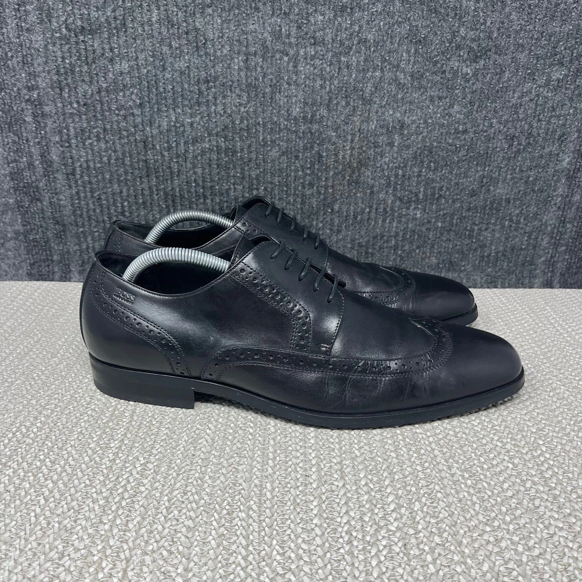 HUGO BOSS Leather Upper Wingtip Dress Shoes for Men | eBay