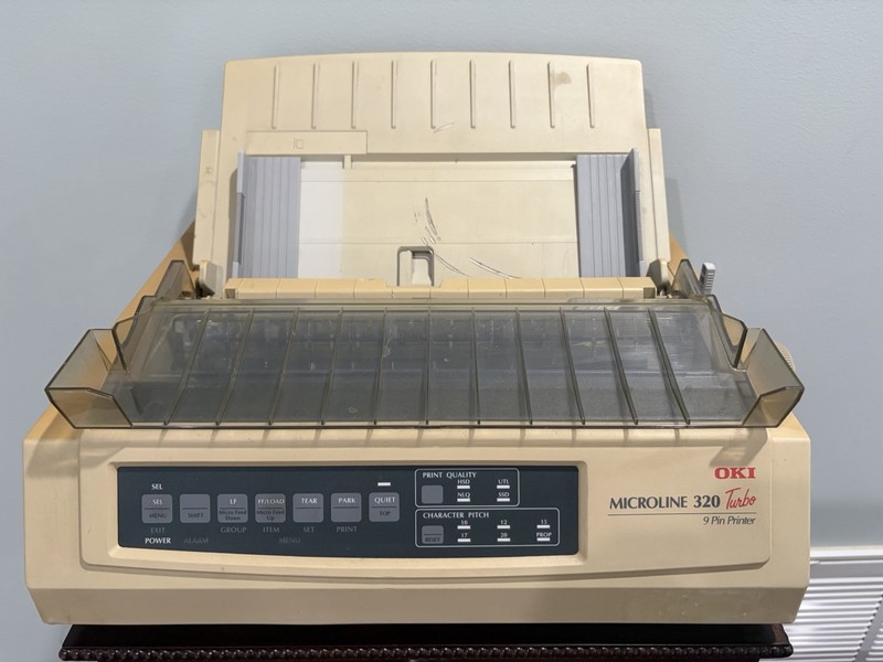 Okidata Microline 320 Turbo 9-Pin Dot Matrix Standard Printer