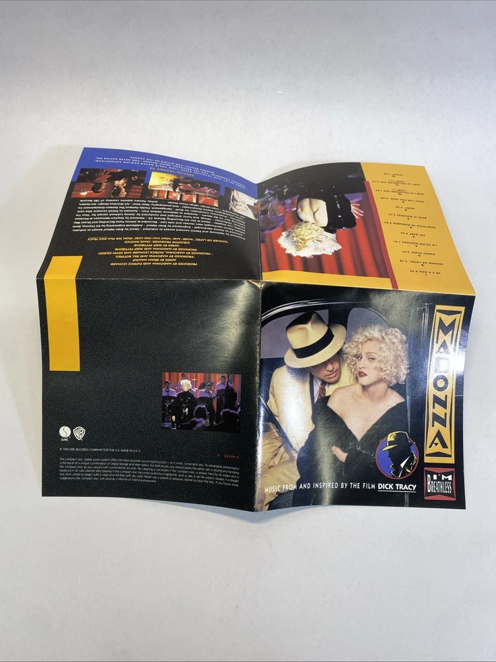 Madonna CD Album Dick Tracy Soundtrack Vogue Pop Jazz 90s Music Foto 4 de 4