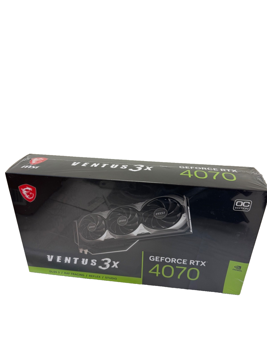 MSI nVidia GeForce RTX 4070 VENTUS 3X E OC 12GB GDDR6X 192bit | eBay