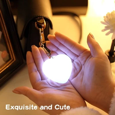 Heart Pattern Touch Sensing Light Portable Handbag Light LED Creative Gift