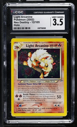 Light Arcanine (Unlimited) graded CGC 3.5 for sale on eBay