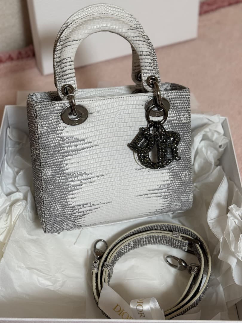 Christian Dior Lady Dior Himalayan Lizard Small Size M0531RLFFX-09EU image 8