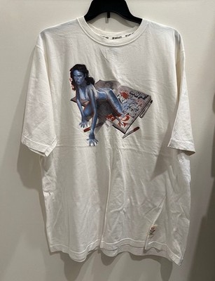 Vtg Ecko Unltd Complex Magazine Graffiti Painter Girl White T-shirt Y2K NWT DS