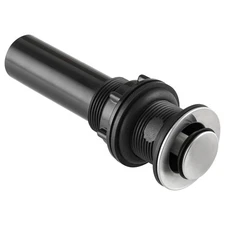 Dura Faucet DFPU202SN RV Bathroom Sink Pop-Up No Overflow Brushed Satin Nickel