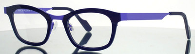 ANNE ET VALENTIN Flora 2 22B01 Purple Womens Semi Cat Eye Eyeglasses 46-20-145
