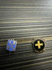 WWII ,WW1 Military Double Pin 33rd Infantry Division 129th Infantry Regiment