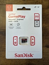 SanDisk GamePlay MicroSD Express 512 GB Memory Card Works With Switch BRAND NEW
