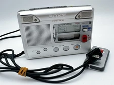 Sony TCS-100 Metal Body Stereo Cassette Recorder w/ Remote Tested Working