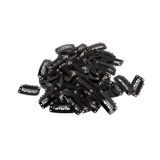 MapofBeauty 50 Pcs Wig Snap Clips for Hair extension Metal 6 Teeth U Shape... 