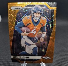 Jarrett Stidham 2024 Panini Prizm - Orange Lazer Prizm #83 - Denver Broncos