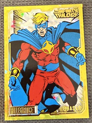 2023 Marvel Allegiance Infinity Trilogy Yellow Crackle 11 - Quasar # d /149