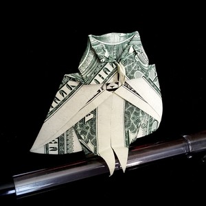 Details About Money Dollar Origami Miniature Owl Charm Sculpture Bird Figurine 1 Bill Decor