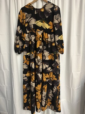 green emerald velvet dress Iris Dress in Navy Fall Floral main image 0