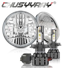 Fits Ford Mustang 19651973 Brightest Pair 7 Round Led Headlights Highlow Beam