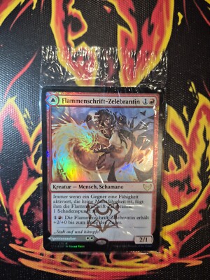 Magic The Gathering MTG Flammenschrift-Zelebrantin 150/275 Holo SEALED STAMP
