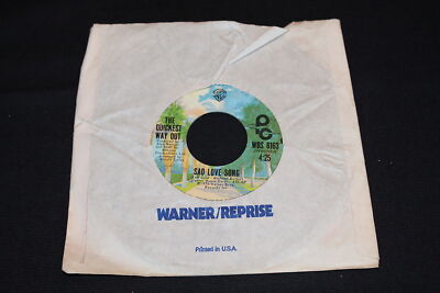THE QUICKEST WAY OUT SP 45T 7'' SAD LOVE SONG / THANK YOU BABY FOR LOVING ME