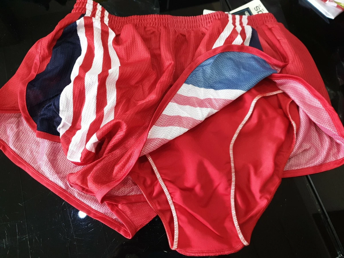 Vintage Adidas Womens Shorts Sprinter UK 8 10 Running Retro Red