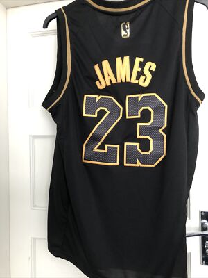 lebron black and gold jersey