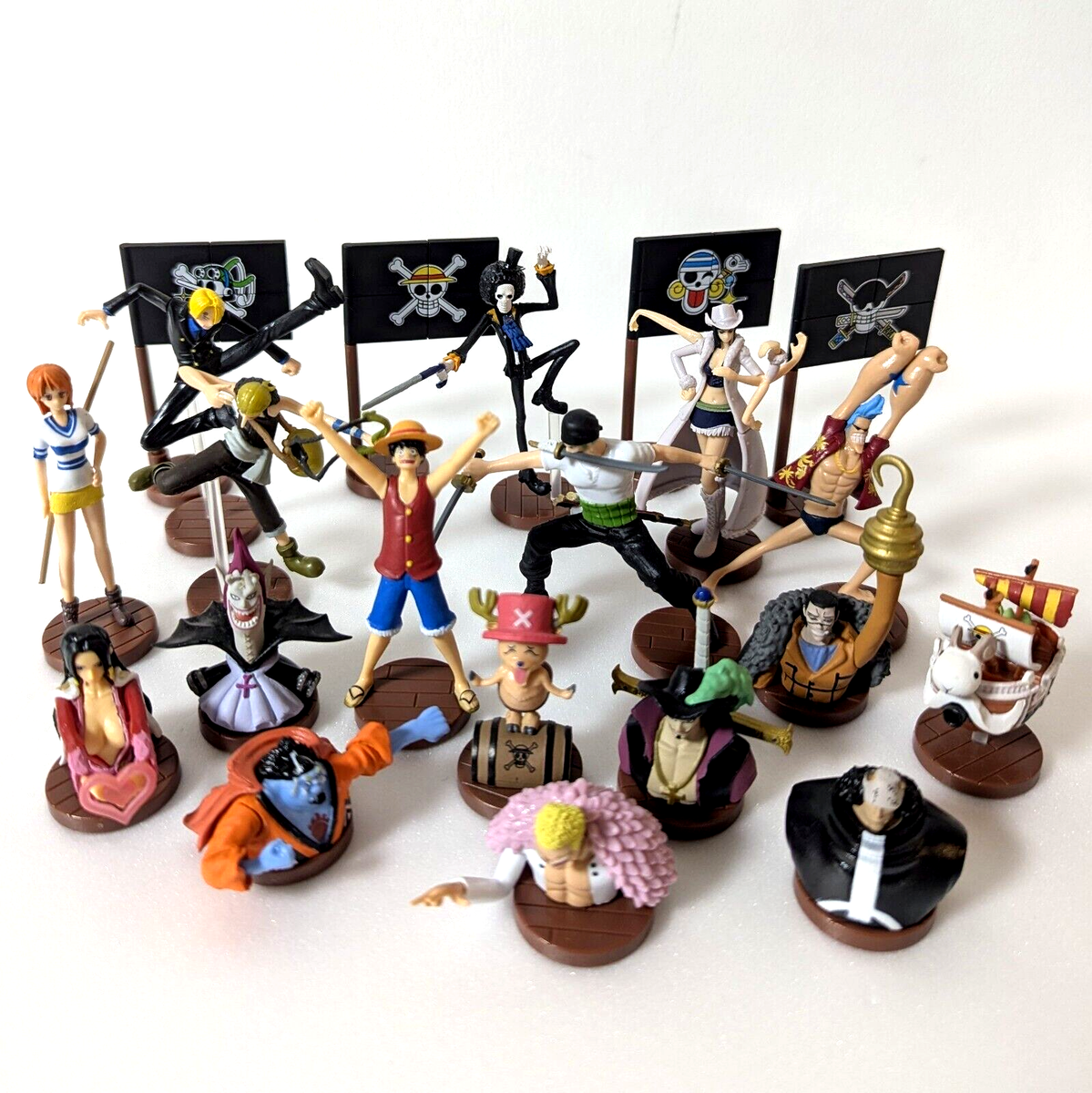 One Piece Mini Figure Full Complete Set of 21 Choco Egg Furuta