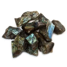 Labradorite - Rough Rocks for Tumbling - Wholesale Stone Crystal Mineral (Mada)