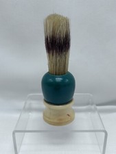 Made Rite No. 12 Vintage Shave Brush Sterilized Green Beige Made in USA