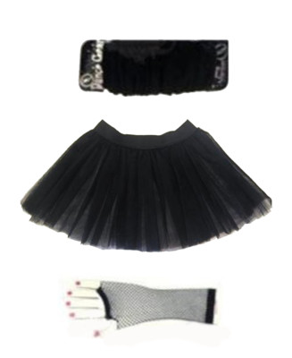 Jupe Tutu Courte Halloween Noire - 12 Pouces, Polyester, Taille Unique, Occasion Bon état
