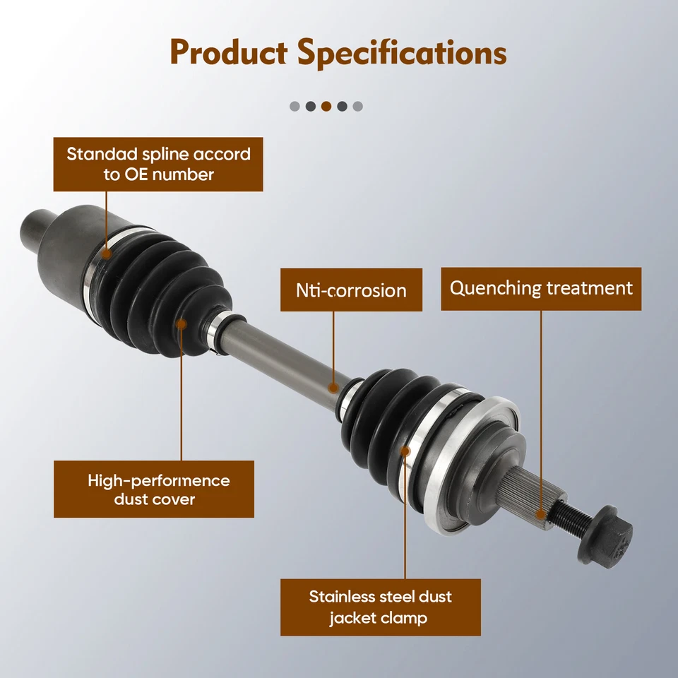 Front Left CV Axle Shaft For MERCEDES-BENZ E320 E350 E500 E550 4Matic - Image 3 of 4