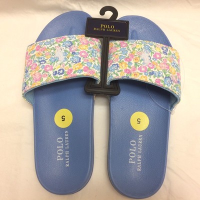 womens ralph lauren sliders