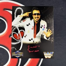 Jimmy Hart HOF Autographed WWE WWF  8x10 Photo Inscribed Mouth Of The South