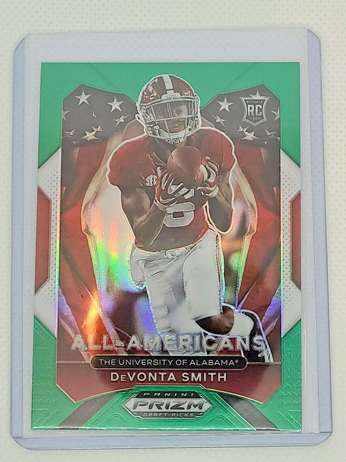 2021 Green Prizm Draft Picks Devonta Smith RC All-Americans  - Alabama - Eagles