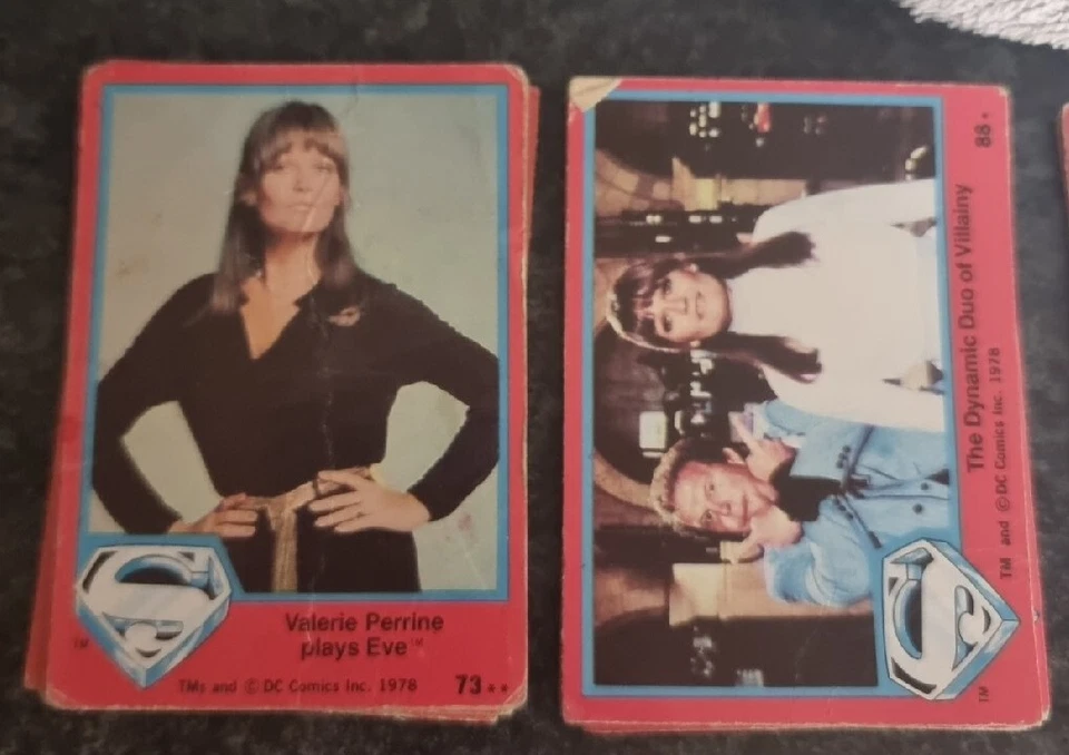 Vintage 1978 Topps Superman The Movie Trading Cards Red x21 - Image 3 of 4