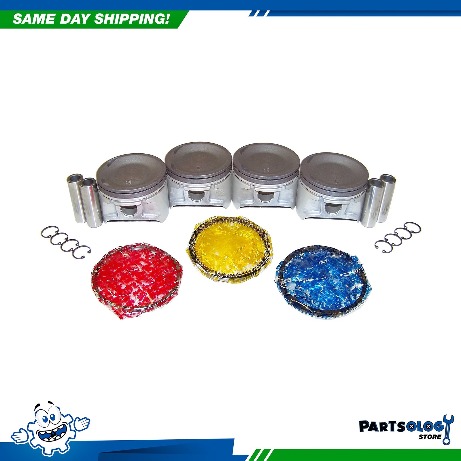 DNJ PRK614A Piston and Ring Kit For 0006 Nissan Sentra 1.8L L4 DOHC