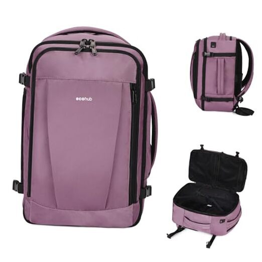Travel Backpack 18x14x8 Spirit Airlines Personal Item 18 inch underseat Pink-image
