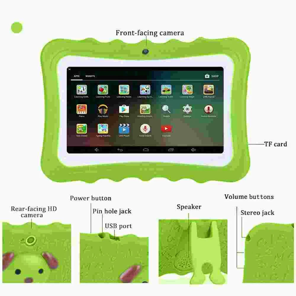 7 Inch Learning Tablet 2GB 32GB Kids Tablet Toddler Educational Dual Cameras - Image 4 of 4
