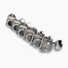 True-Lok Vintage Style Locking Tuners - 6-In-Line, Staggered Posts, Nickel
