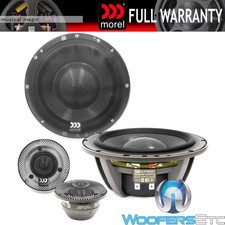 Morel Supremo 602 Active 6.5" Component Acuflex Silk Dome Tweeters Speakers New