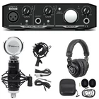 Mackie Onyx Artist 1.2 2x2 USB Recording Interface+Studio Microphone+Headphones