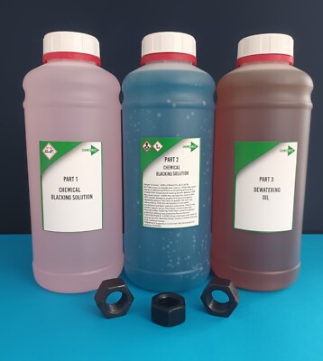 Chemical Blacking Kit 500ml - Corrosion resistant Black oxide finish ...