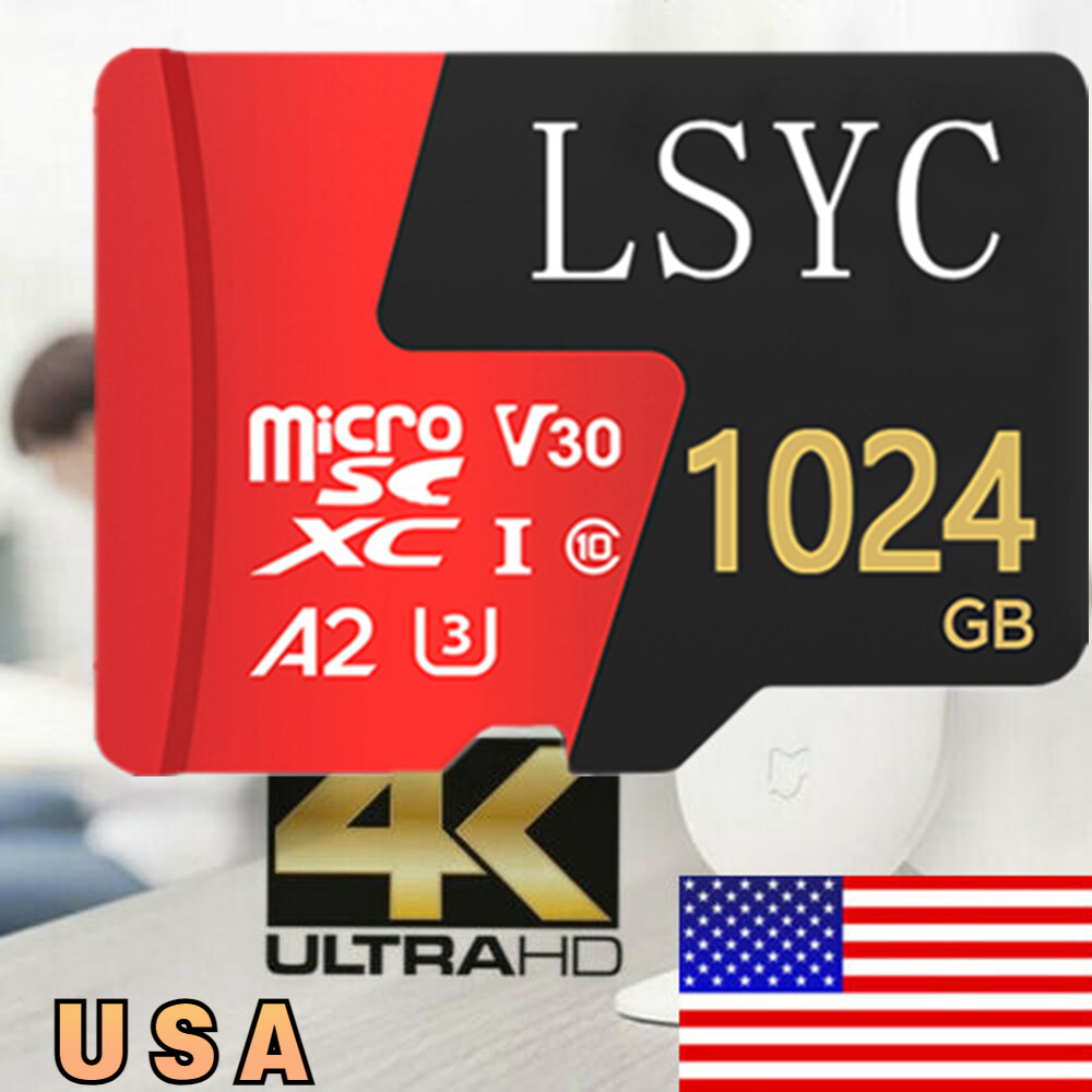 1TB Micro SD Card Ultra Memory Card with MicroSD to SD Adapter Wholesale Lot. US
