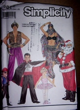Uncut FF Pattern Simplicity 9892 Multi Costumes Cosplay Size S to L 30 to 42