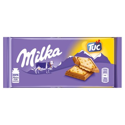 7622210285133 Milka Czekolada mleczna z krakersami Tuc 87 g MONDELEZ