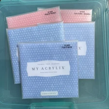 CTMH My Acrylix Stamp Sets Lot of 5 - Thanks - D1406, D1496, D1476, D1363, B1335