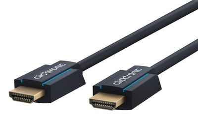 Clicktronic  Ultra-Slim High-Speed-HDMI -Kabel 4K/60 Hz, 1 m